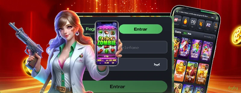 Comparação APP mobile vs versão web da 6y6y